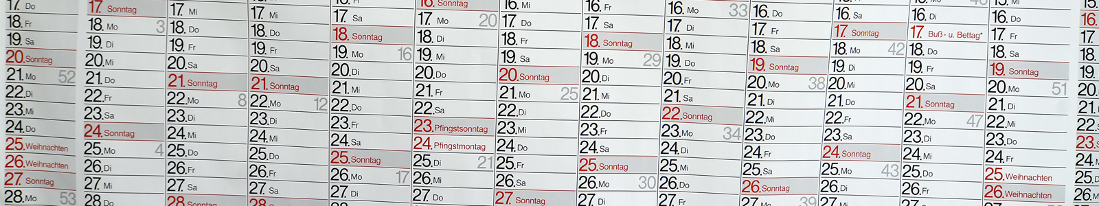 Terminkalender mit Monatseinteilung ©Feuerbach