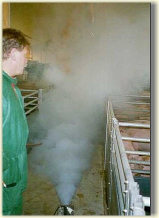 Einsatz der Nebelmaschine